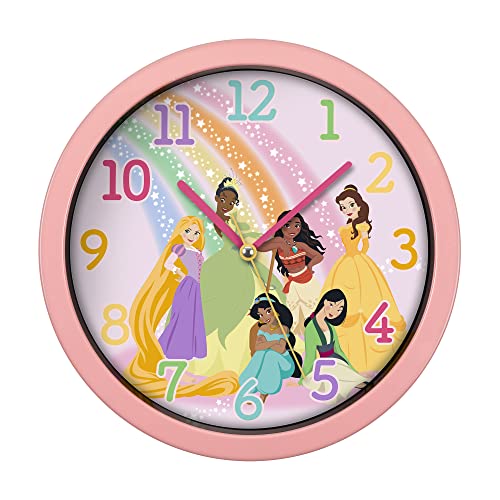 Disney Princess Wanduhr PN3089, Rosa von Disney Princess