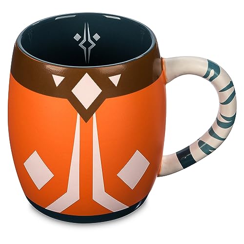 Disney Store Ahsoka Tano Tasse - Star Wars Keramiktasse mit Drehpunkt-Symbol, Blau-weiß gestreift, Zuhause, Heißgetränke Disney Store Ahsoka Tano Tasse - Star Wars Keramiktasse mit Drehpunkt-Symbol, Blau-weiß gestreift, Zuhause, Heißgetränke von Disney Store