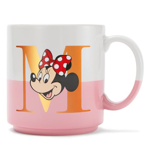 Disney Store Official - Minnie Maus - Becher - 425 ml - Weiß-pinkes Design - Spülmaschinenfest und mikrowellengeeignet von Disney Store