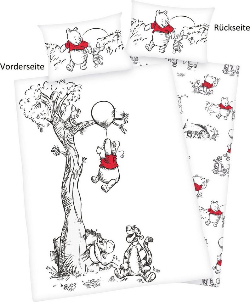 Babybettwäsche Disney´s Winnie Pooh, Disney, Flanell, mit liebevollem Motiv von Disney