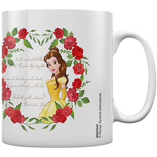 Beauty and the Beast Kaffeebecher Roses weiß von Disney