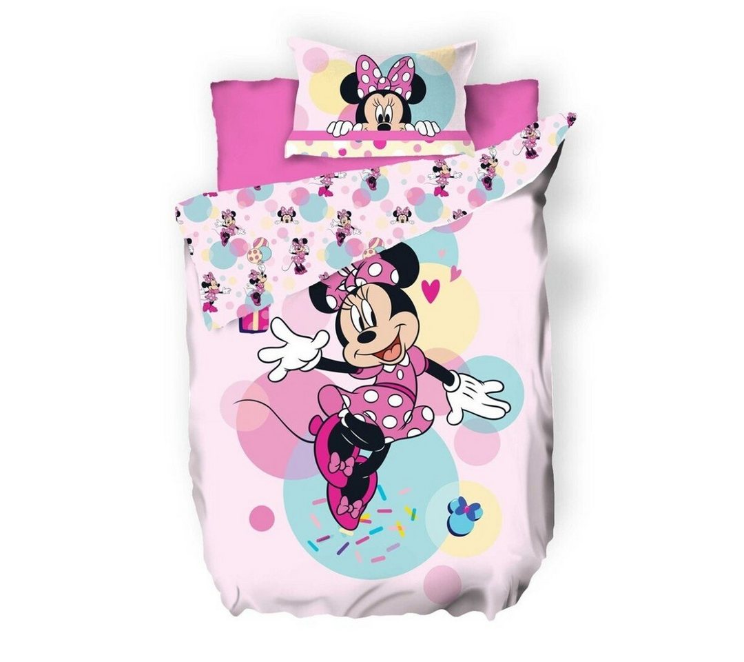 Bettwäsche Disney Minnie Maus Kinder Bettwäsche 2tlg. Set, Disney, PolyCotton, 2 teilig, Bettdeckenbezug: 135-140x200 cm Kissenbezug: 65x65 cm von Disney