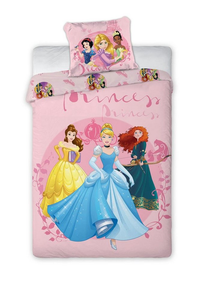 Bettwäsche Prinzessinen Kinderbettwäsche Princess 140 x 200 cm, Disney von Disney