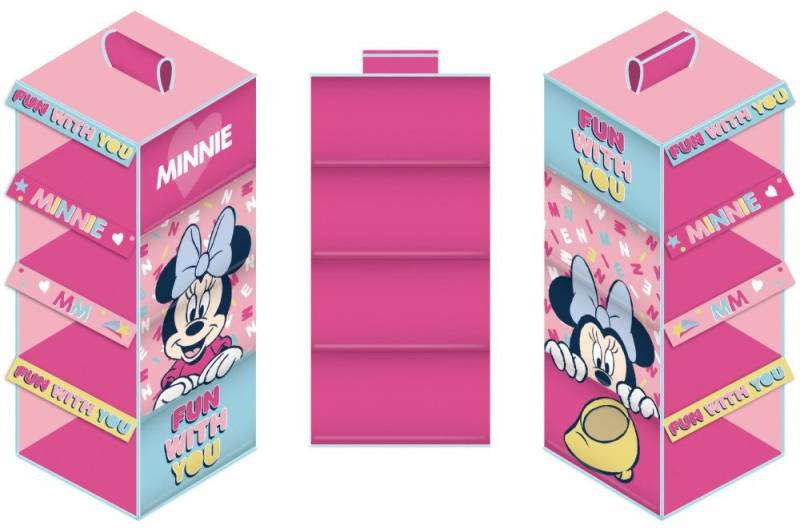 Disney Aufbewahrungsbox Disney Minnie Hängender Kleiderschrank-Organizer 4 Abschnitte von Disney