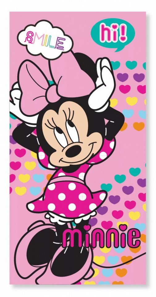Disney Badetuch Minnie Maus Smile Strandtuch Handtuch Fast Dry Duschtuch 70x137cm von Disney