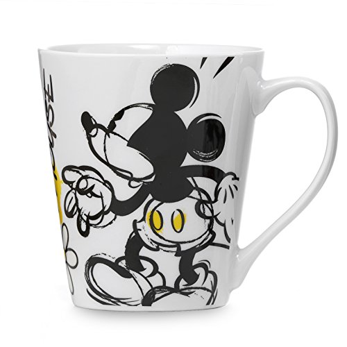 Egan Mug, Porzellan, Mickey mit Blumen von Egan