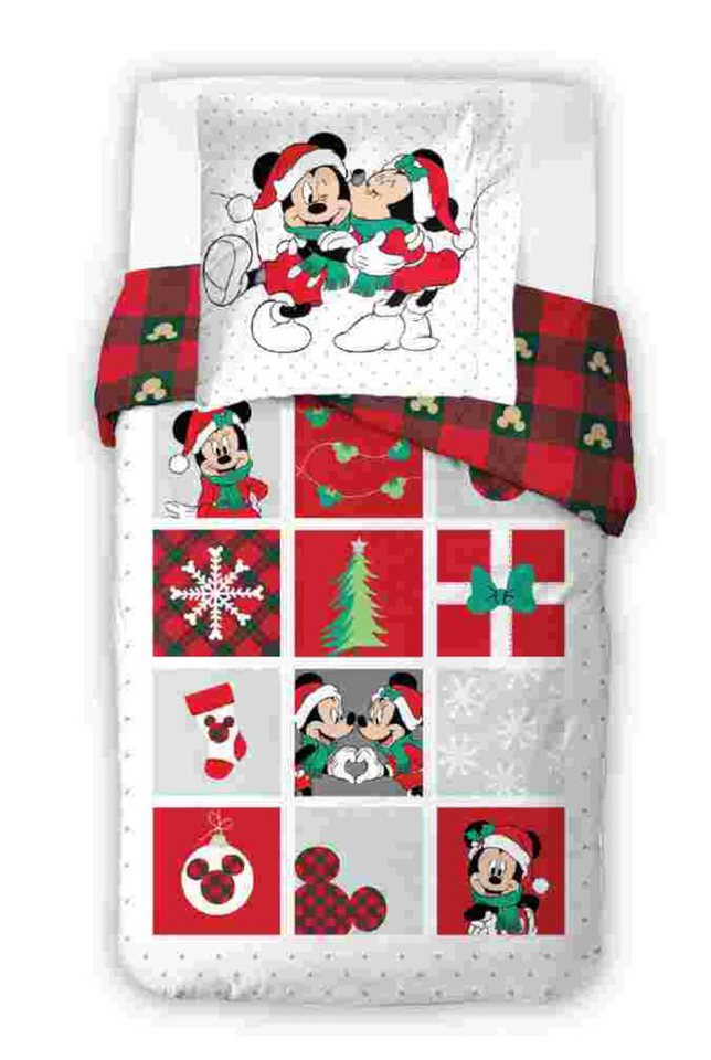 Disney Bettwäsche Mickey and Friends Weihnachtsbettwäsche 135 x 200 cm von Disney