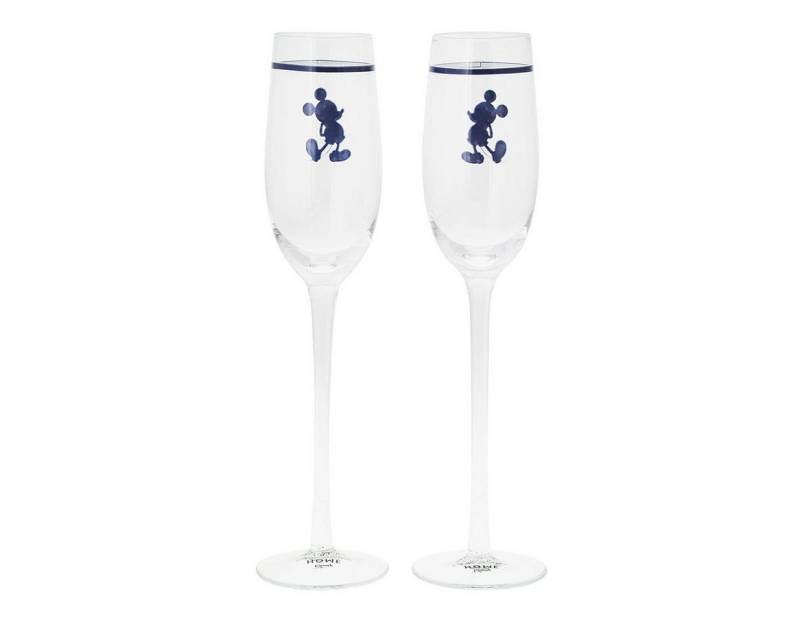 Disney Champagnerglas Champagnerglas Disney Designer Mickey Maus 2er Set Geschenkverpackung von Disney