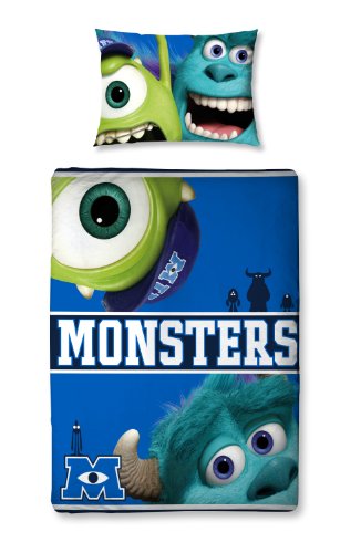Disney Character World Monsters University Junior-Bettwäsche-Set, 125 x 150 cm, Mehrfarbig von Disney