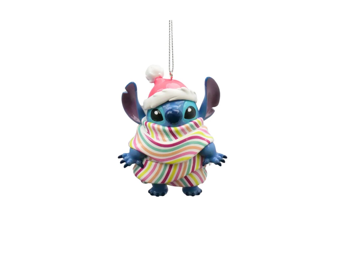 Disney Christbaumschmuck Stitch 3D Disney Weihnachtsanhänger mit Schal 9 cm Disney Christbaumschmuck Stitch 3D Disney Weihnachtsanhänger mit Schal 9 cm von Disney