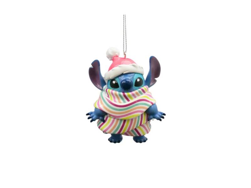 Disney Christbaumschmuck Stitch 3D Disney Weihnachtsanhänger mit Schal 9 cm von Disney