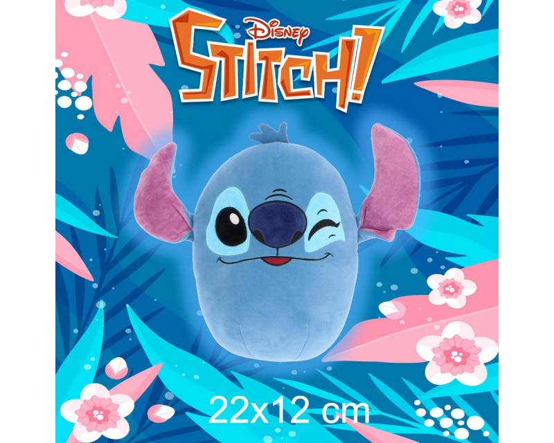 Disney Dekokissen Stitch Eggy Pillow 22 cm großes Plüschkissen Kuschelkissen von Disney