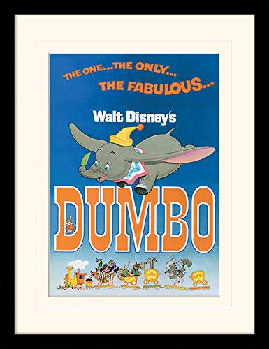 Disney Dumbo Gerahmtes Bild, mit Passepartout, 30 x 40 cm von Disney