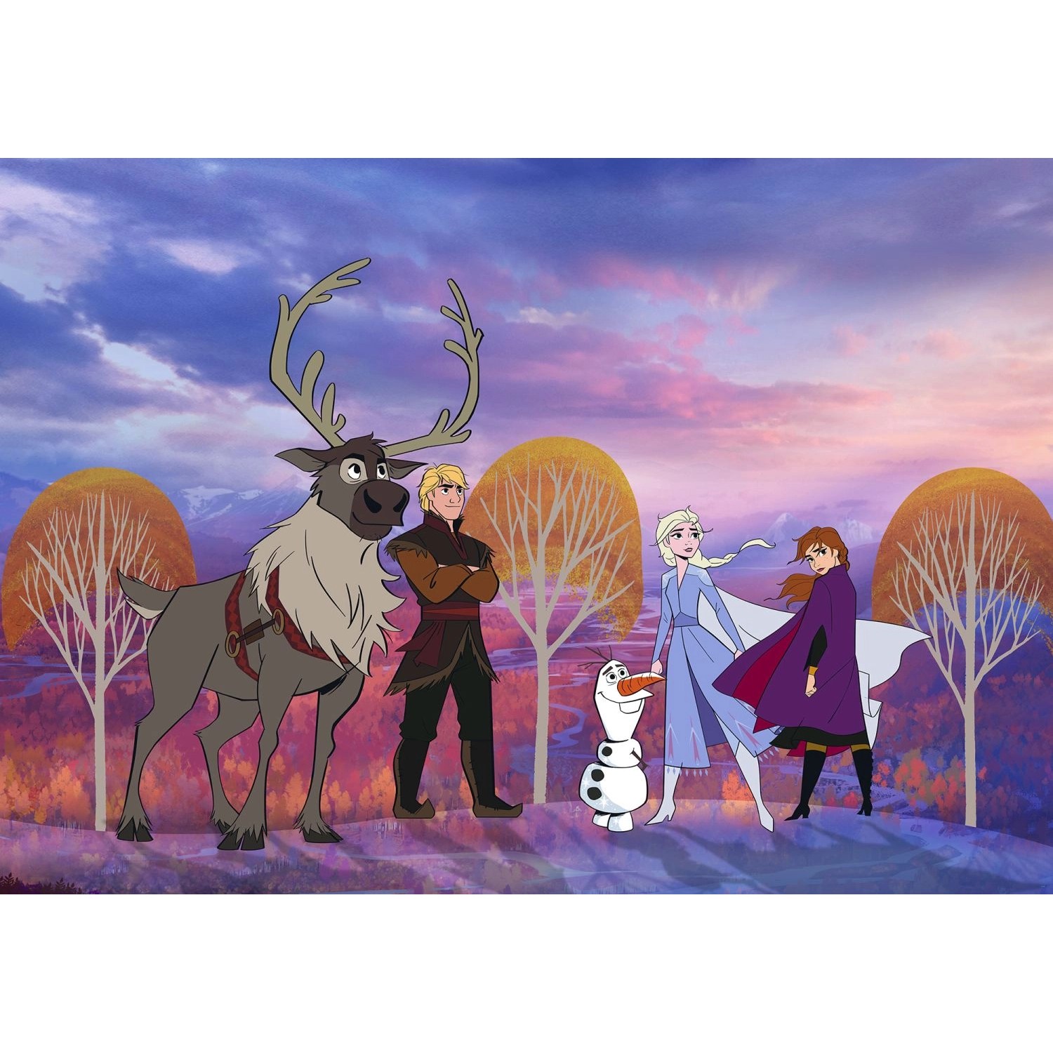 Disney Fototapete Die Eiskönigin Lila und Orange 400 x 280 cm 610075 Disney Fototapete Die Eiskönigin Lila und Orange 400 x 280 cm 610075 von Disney