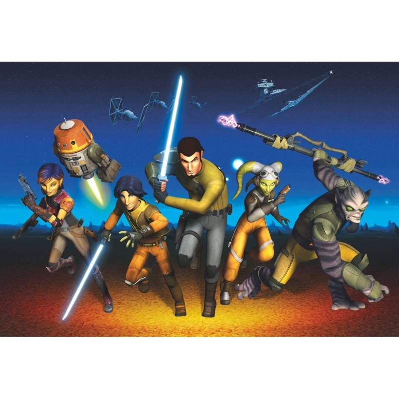 Disney Fototapete Star Wars Rebels Blau Orange und Gelb 368 x 254 cm 612225 Disney Fototapete Star Wars Rebels Blau Orange und Gelb 368 x 254 cm 612225 von Disney