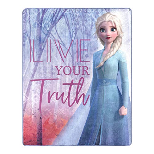 Disney Northwest Frozen Silk Touch Überwurfdecke, 101,6 x 127 cm, Living Truth von Disney