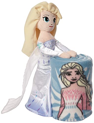 Northwest Disney Frozen 2 Fabulous ELSA Character Kissen und Fleece-Überwurfdecke, 40" x 50" von Northwest