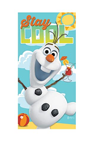 Disney Frozen Olaf Stay Cool Strandbadetuch, Baumwolle, 70 x 140 cm von Disney