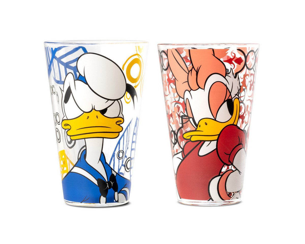 Disney Gläser-Set Disney Designer Gläser Trinkglas Donald & Daisy Duck 2er Set, 2-tlg. Disney Gläser-Set Disney Designer Gläser Trinkglas Donald & Daisy Duck 2er Set, 2-tlg. von Disney