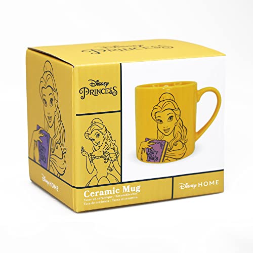 Disney HALF MOON BAY Belle Tasse mit der Aufschrift Die Schöne und das Biest, 325 ml, spülmaschinen- und mikrowellengeeignet, Büro-Tasse, Geschenke der Schöne und das Biest, Geschenke von Disney