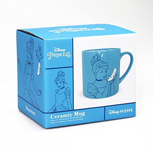 Disney HALF MOON BAY Cinderella Tasse – Box – 325 ml – spülmaschinenfest und mikrowellengeeignet, Prinzessin Cinderella Geschenke von Disney