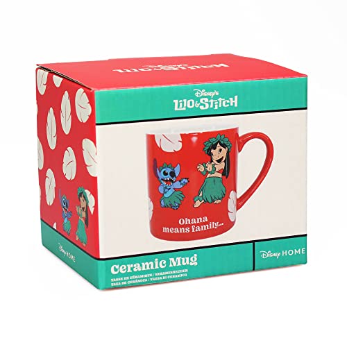 Disney HALF MOON BAY Lilo & Stitch Tasse – Ohana – 325 ml – Büro-Tasse – Stitch Mug Stitch Geschenk von Disney