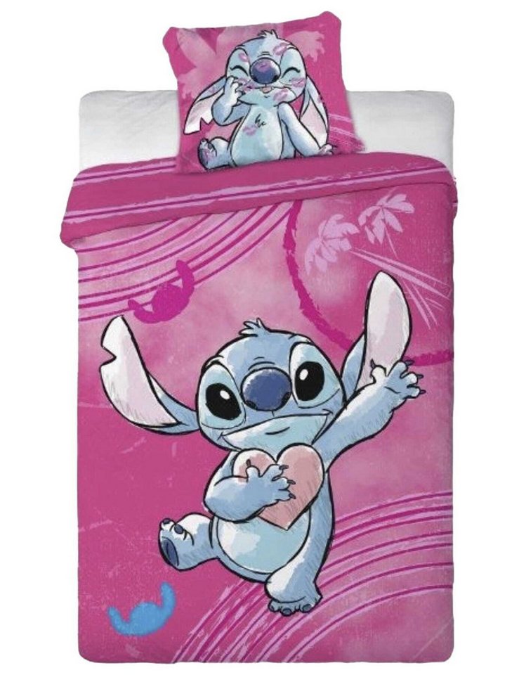 Disney Kinderbettwäsche Bettwäsche Stitch, 1 teilig von Disney