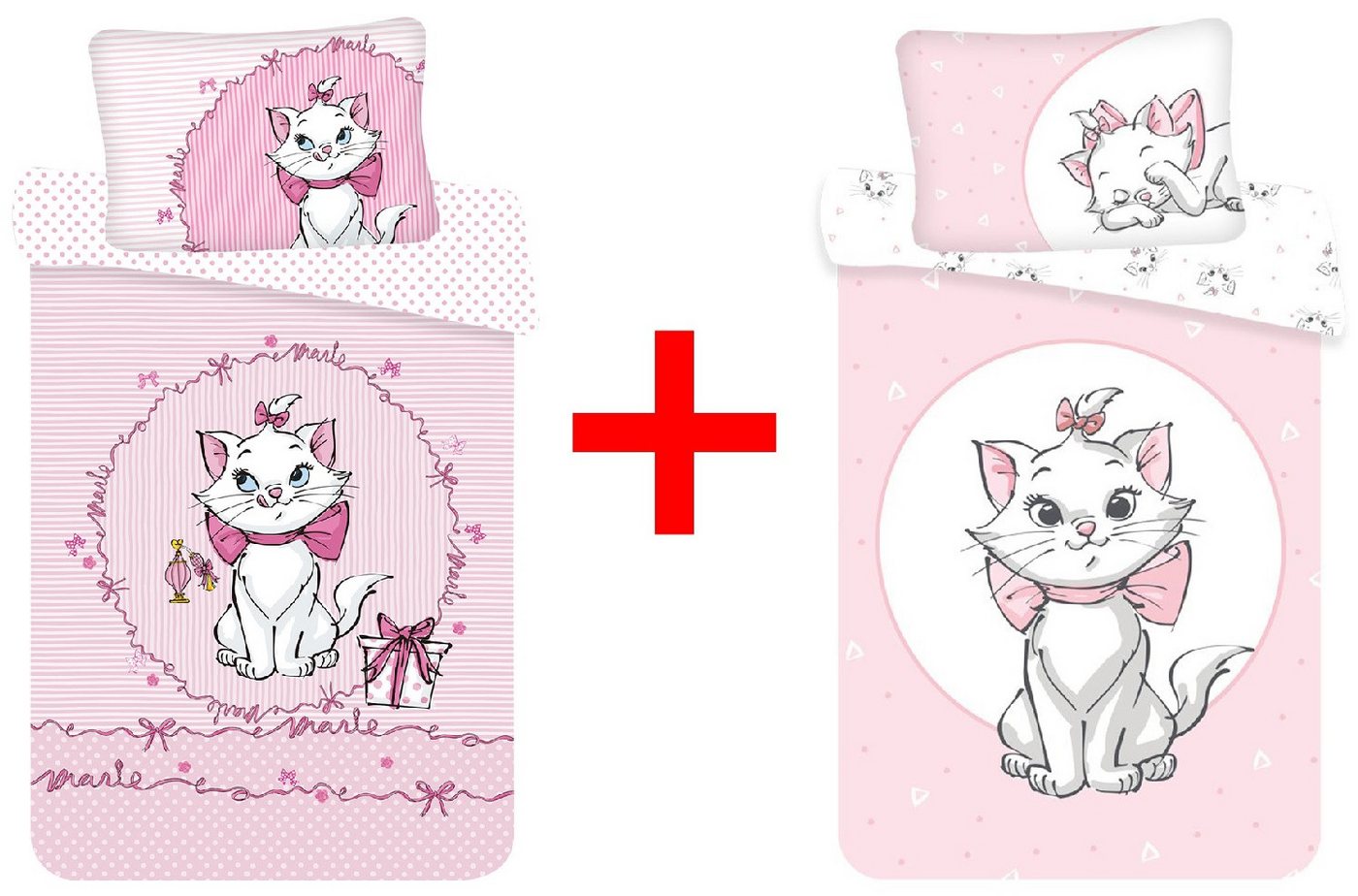 Disney Kinderbettwäsche Disney Marie Aristocats 2 x Kinderbettwäsche-Sets Katzen Kätzchen, Renforcé, 2 teilig Disney Kinderbettwäsche Disney Marie Aristocats 2 x Kinderbettwäsche-Sets Katzen Kätzchen, Renforcé, 2 teilig von Disney