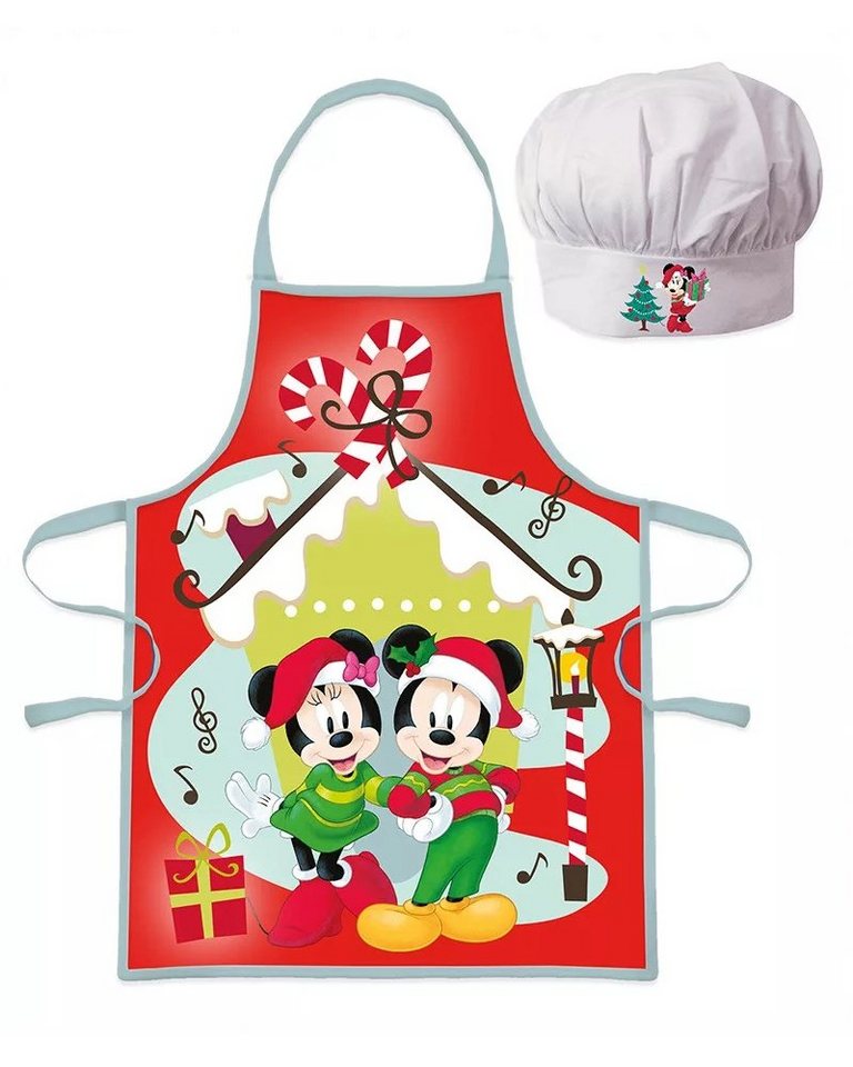 Disney Kochschürze Mickey Minnie Maus Kochschürze Weihnachten Unisex X-Mas Backset von Disney