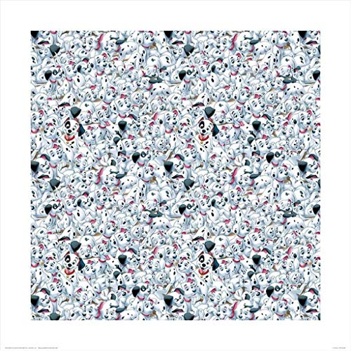 Disney 101 Dalmatians Many Dalmatians 40 x 40cm Kunstdruck von Pyramid International