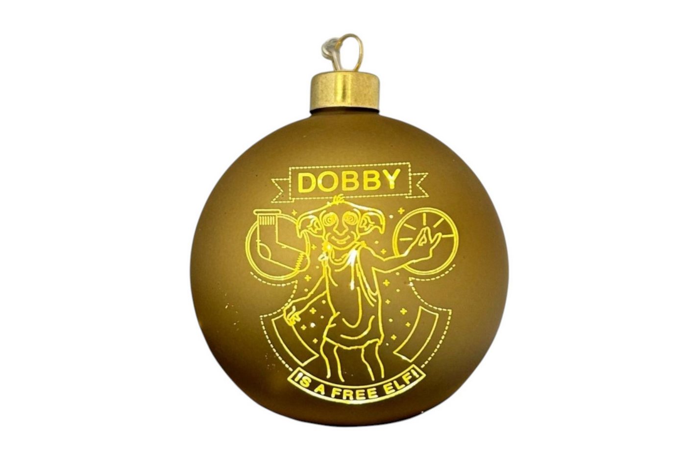 Disney LED Dekolicht Harry Potter Weihnachtskugel Dobby 10cm beleuchtet Weihnachtsschmuck, LED fest integriert von Disney