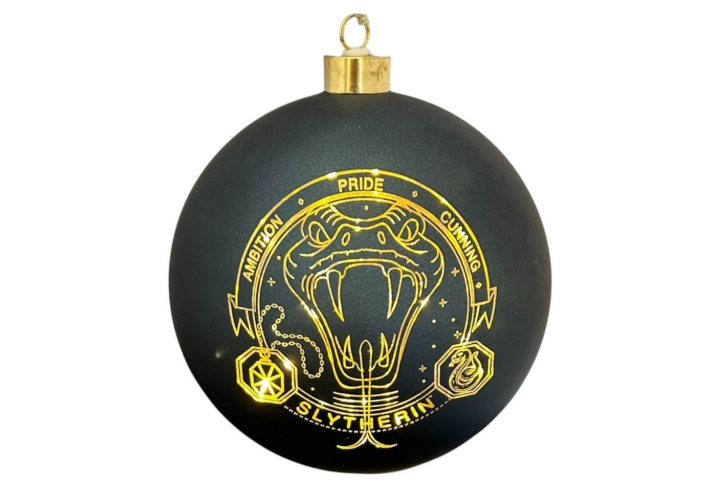 Disney LED Dekolicht Harry Potter Weihnachtskugel Slytherin - 15 cm beleuchtet Weihnachten, LED fest integriert von Disney