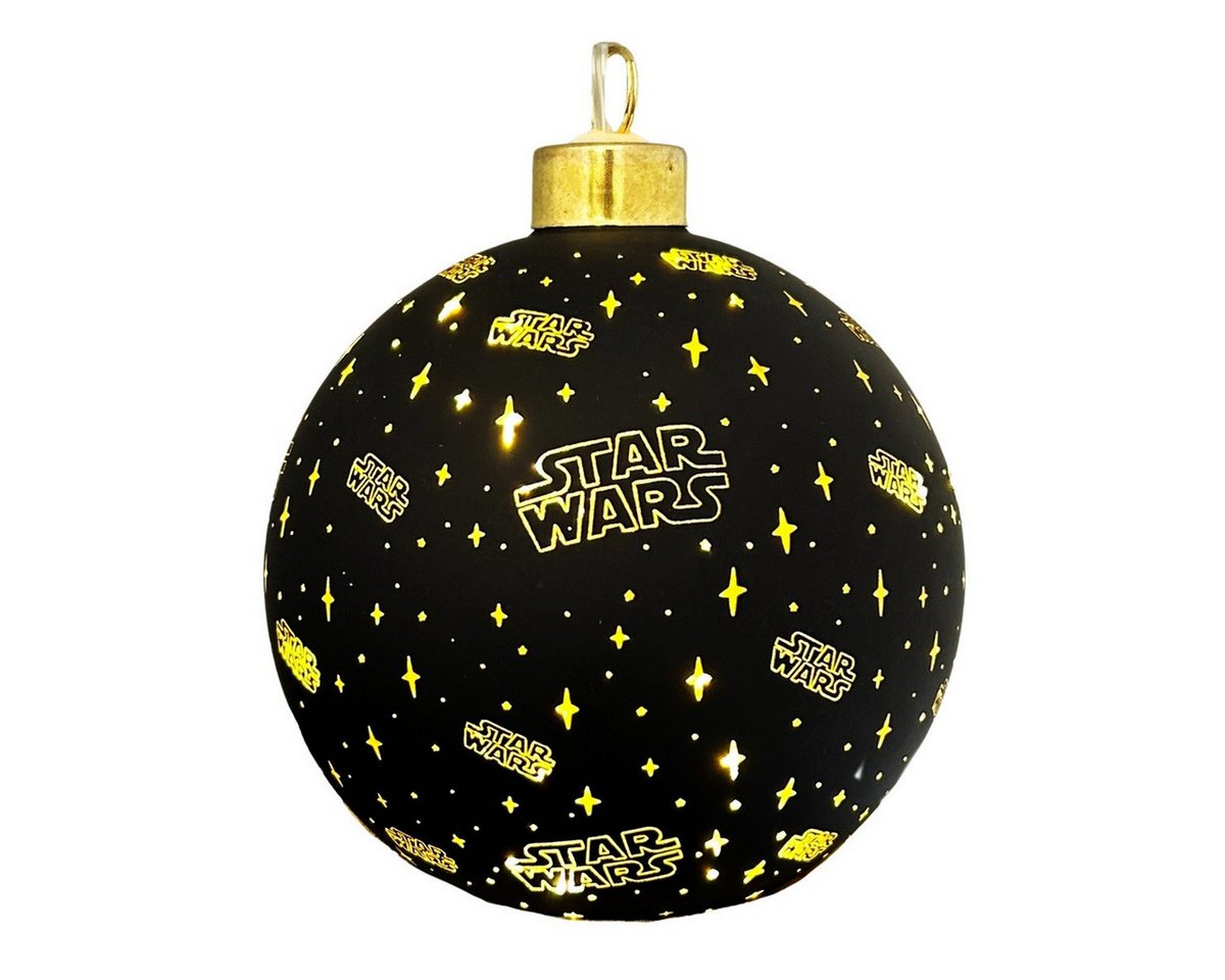 Disney LED Dekolicht Star Wars Glas Weihnachtskugel 15cm beleuchtet Weihnachtsbaumkugel, LED fest integriert von Disney
