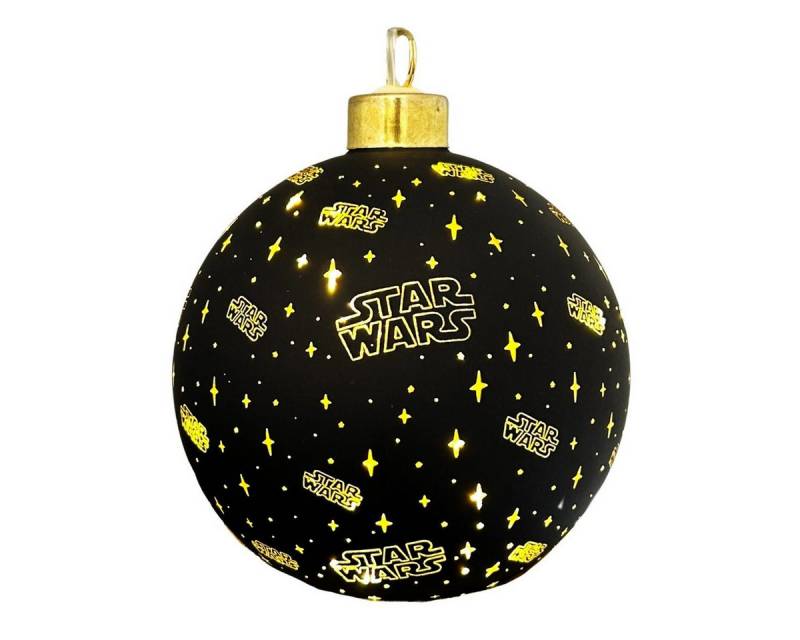 Disney LED Dekolicht Star Wars Glas Weihnachtskugel 15cm beleuchtet Weihnachtsbaumkugel, LED fest integriert von Disney