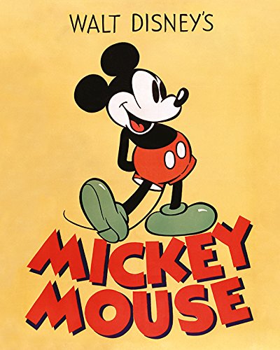 Disney Leinwanddruck, Polyester, Mehrfarbig, 40 x 50 cm von Mickey Mouse