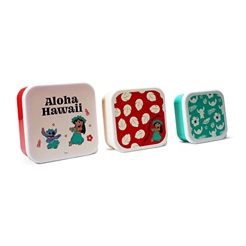 Disney Half Moon Bay Lilo and Stitch Lunchbox-Set von 3 | stapelbare Lunchbox & Bento-Lunchbox | Lilo and Stitch Geschenke für Jungen & Mädchen | Lilo and Stitch Merchandise Lilo and Stitch Geschenke Disney Half Moon Bay Lilo and Stitch Lunchbox-Set von 3 | stapelbare Lunchbox & Bento-Lunchbox | Lilo and Stitch Geschenke für Jungen & Mädchen | Lilo and Stitch Merchandise Lilo and Stitch Geschenke von Disney