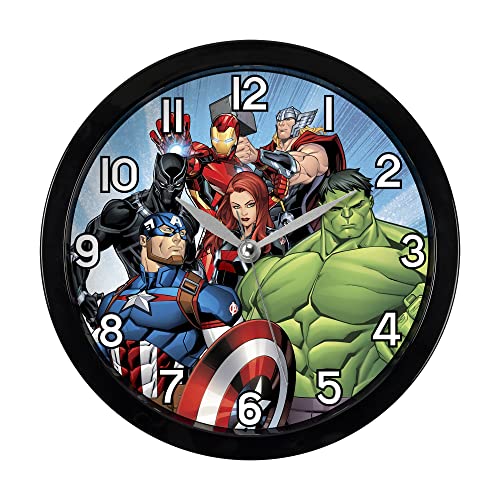 Disney Marvel Avengers AVG3661 Wanduhr Schwarz & Mehrfarbig von Disney