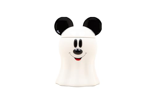 Disney Dekorationen Micky Maus Geist Keks- und Süßigkeitenglas | Niedliche Keramik Einweihungsgeschenke für Männer und Frauen und Kinder | Offizieller Diseny-Lizenznehmer | 1 Set von Disney