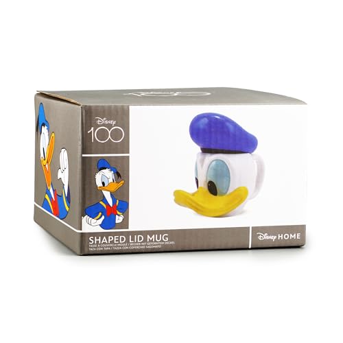 Disney Mickey & Friends Tasse mit Deckel – Donald Duck – 3D-Tasse Geschenk – Bürotasse von Disney