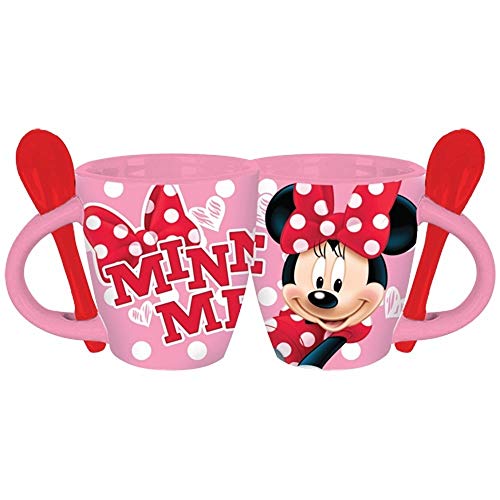 Disney Minnie Me Espresso Mug w/Spoon, Pink von Disney