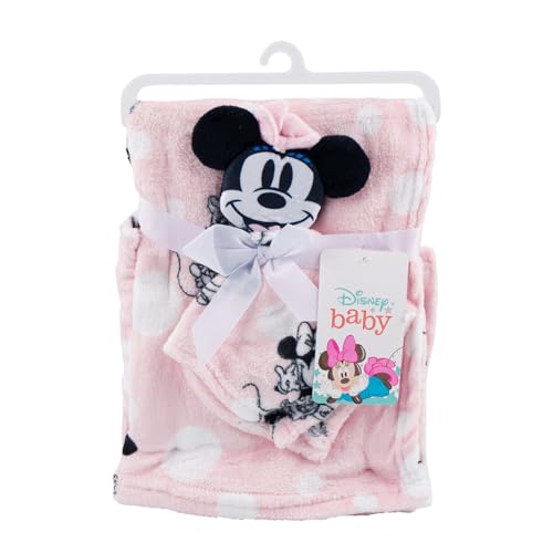 Disney Minnie Mouse gepunktetes Decken- und Sicherheitsdecken-Set von Disney