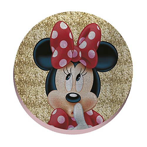 Disney Minnie Paillette Kissen, Rose, 36 x 36 cm von Disney