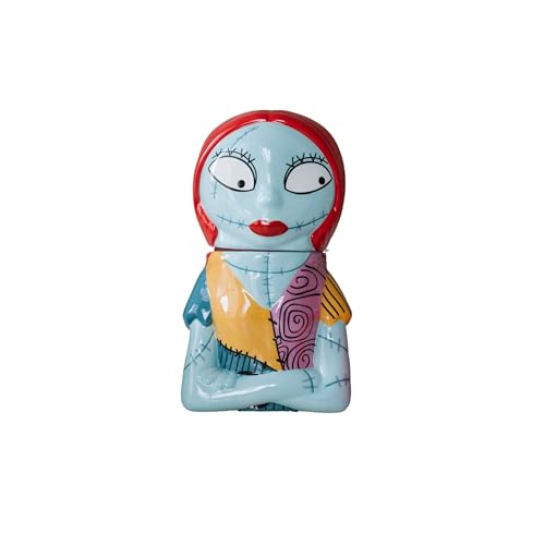 Disney Nightmare Before Christmas Sally Figur Keksdose oder Süßigkeitenglas | Niedliche Keramik-Einweihungsgeschenke für Männer und Frauen und Kinder | Offizieller Lizenznehmer | 1 Set von Disney