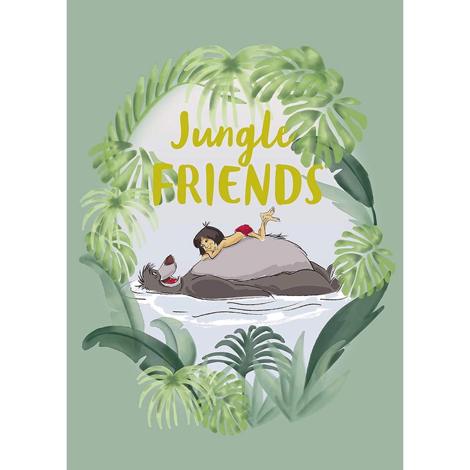 Disney Poster Dschungelbuch Grün 50 x 70 cm 612710 Disney Poster Dschungelbuch Grün 50 x 70 cm 612710 von Disney