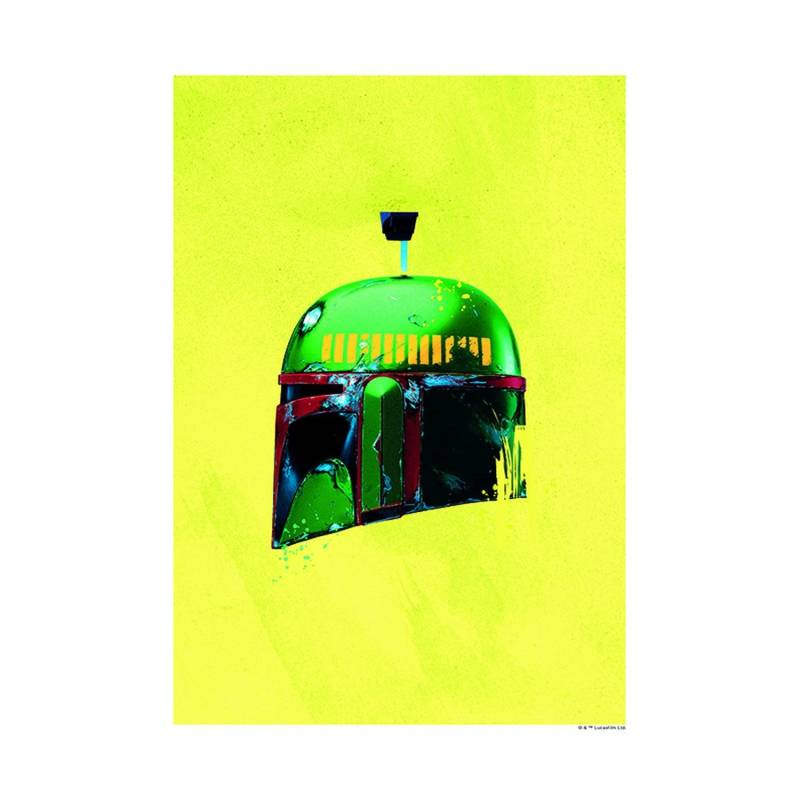 Disney Poster Star Wars Boba Fett Gelb und Grün 30 x 40 cm 611656 von Disney