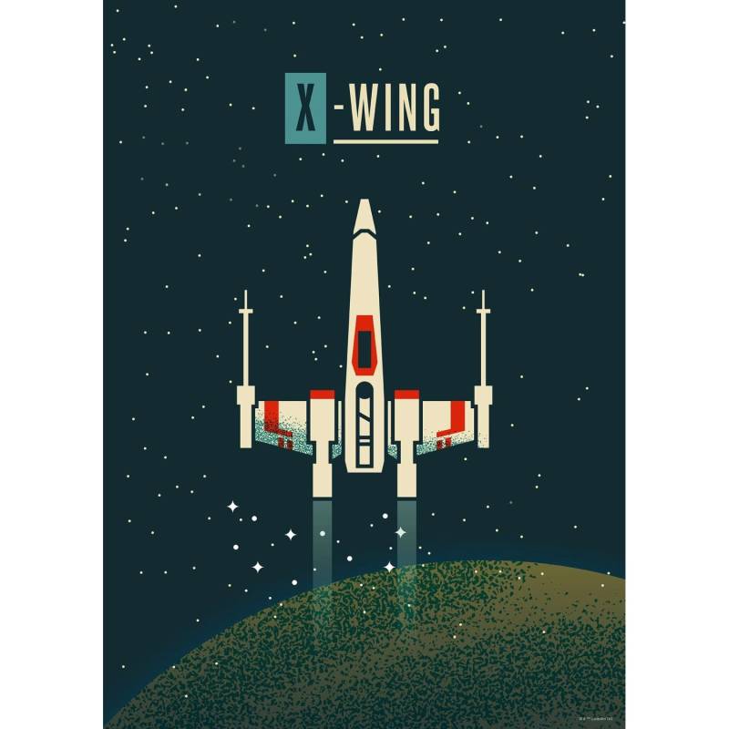 Disney Poster Star Wars X-Wing Dunkelblau 50 cm x 70 cm 612860 von Disney