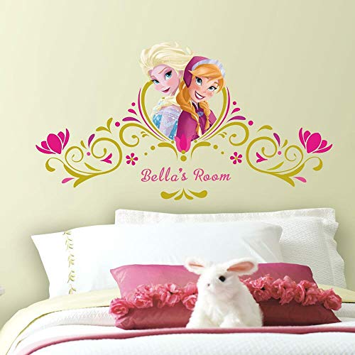 Disney Roommates Frozen Anna & ELSA Headboard, Mehrfarbig von RoomMates