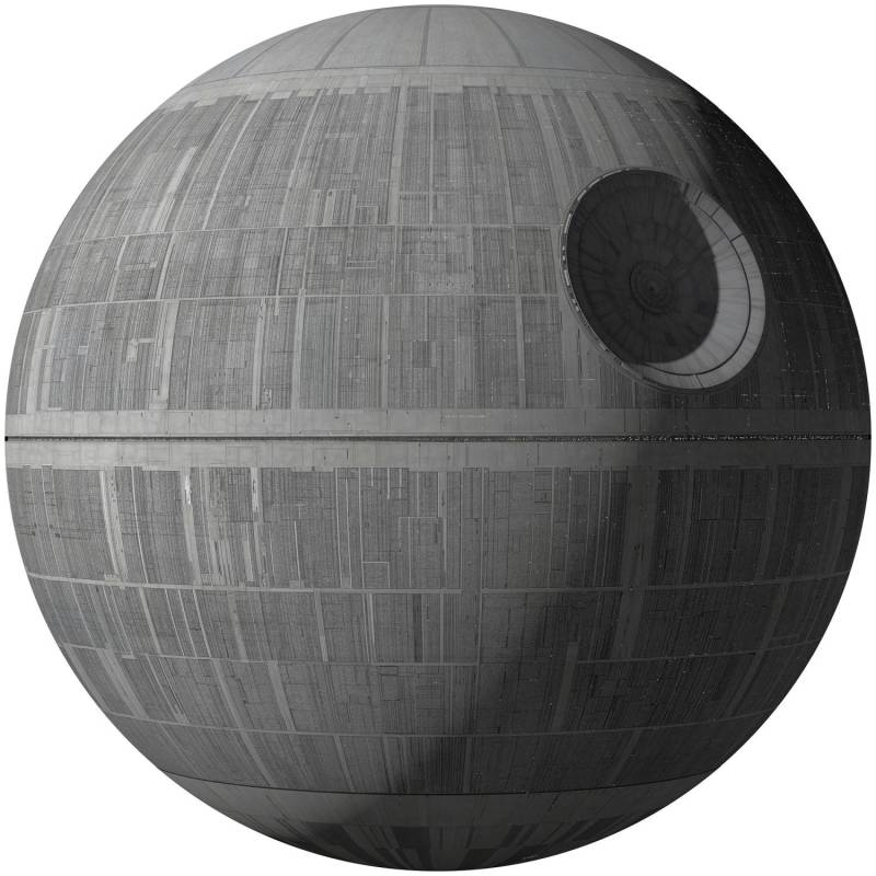 Disney Selbstklebende Runde Tapete Star Wars Todesstern Xxl Dunkelgrau Ø 127 cm 612423 von Disney
