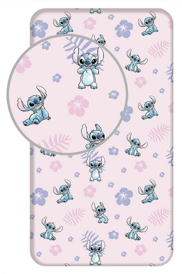 Disney Spannbettlaken Lilo und Stitch, Frottee, (1 Stück) von Disney