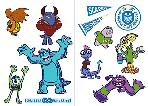 Disney Stikers Dekoration des Hauses Monster silberfarben, silber, 45 x 65cm von Disney